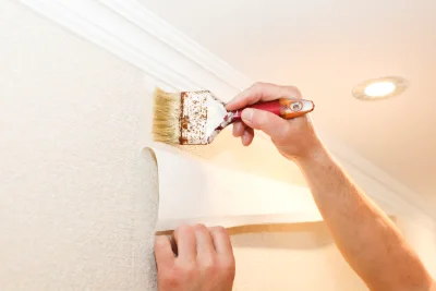 Pose de papier peint à Achen — revêtements muraux et toiles de verre